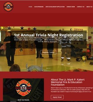 charity website design
